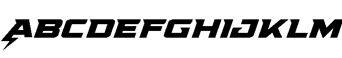 Supercharge Expanded Font UPPERCASE