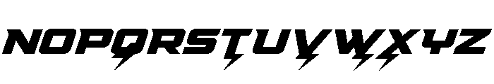 Supercharge Expanded Font UPPERCASE