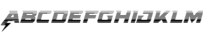 Supercharge Gradient Font UPPERCASE