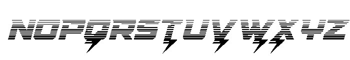 Supercharge Gradient Font UPPERCASE