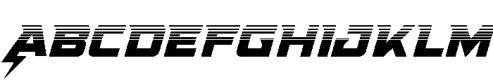 Supercharge Halftone Font UPPERCASE
