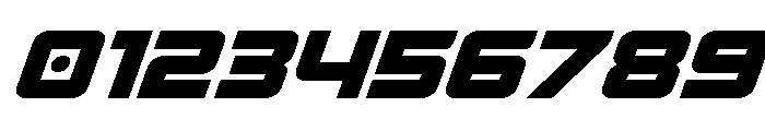Supercharge Italic Font OTHER CHARS