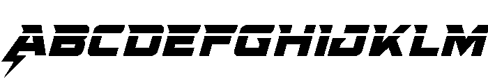 Supercharge Laser Font UPPERCASE