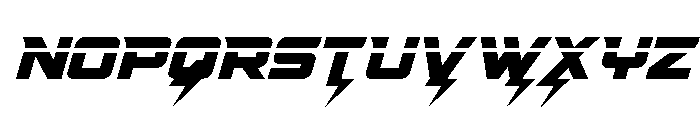 Supercharge Laser Font UPPERCASE