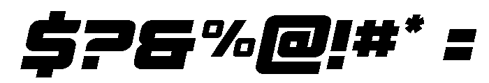 Supercharge Semi-Straight Font OTHER CHARS
