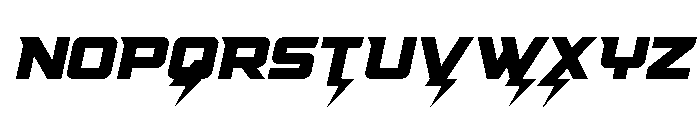 Supercharge Semi-Straight Font UPPERCASE