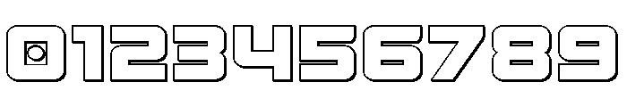 Supercharge Straight 3D Font OTHER CHARS