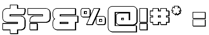 Supercharge Straight 3D Font OTHER CHARS