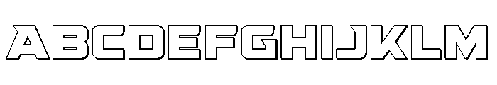Supercharge Straight 3D FONT