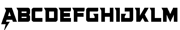 Supercharge Straight Condensed Font UPPERCASE