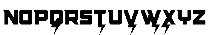 Supercharge Straight Condensed Font UPPERCASE