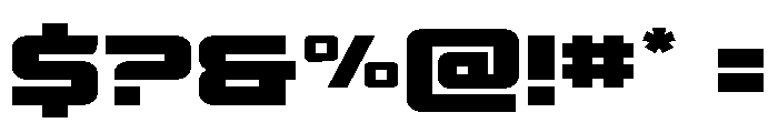 Supercharge Straight Expanded Font OTHER CHARS