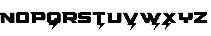 Supercharge Straight Expanded Font UPPERCASE