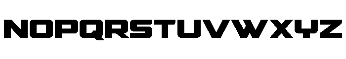 Supercharge Straight Expanded Font LOWERCASE
