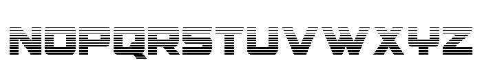 Supercharge Straight Gradient Font LOWERCASE