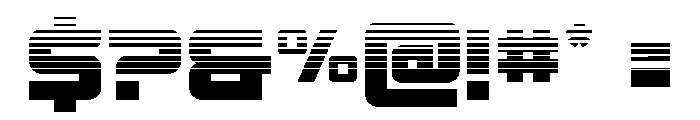 Supercharge Straight Halftone Font OTHER CHARS