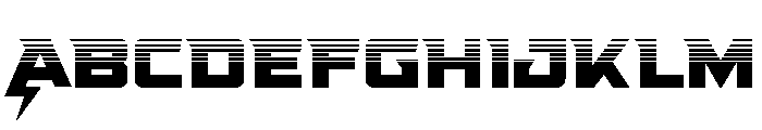 Supercharge Straight Halftone Font UPPERCASE
