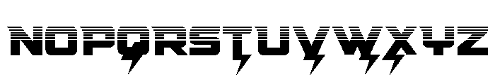 Supercharge Straight Halftone Font UPPERCASE