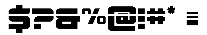 Supercharge Straight Laser Font OTHER CHARS
