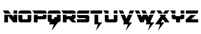 Supercharge Straight Laser Font UPPERCASE