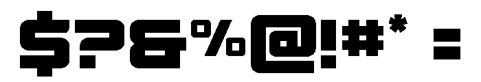 Supercharge Straight Font OTHER CHARS