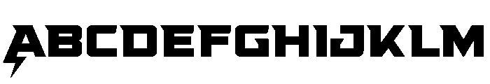 Supercharge Straight Font UPPERCASE