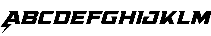 Supercharge Font UPPERCASE