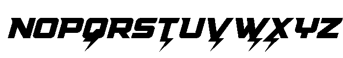 Supercharge Font UPPERCASE