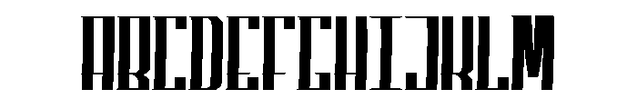 Superfucked Font UPPERCASE