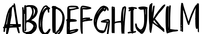 Superscratchy Font LOWERCASE