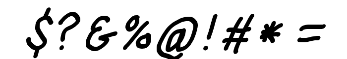 SuplexDriver Bold Oblique Font OTHER CHARS