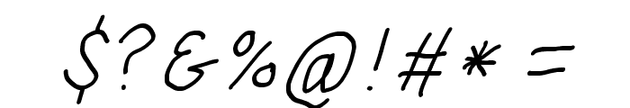 SuplexDriver Regular Oblique Font OTHER CHARS