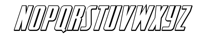 SurfQuest 3D Semi-Italic Font UPPERCASE