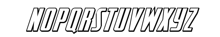 SurfQuest 3D Semi-Italic Font LOWERCASE