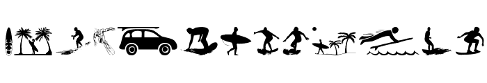 Surf Font LOWERCASE