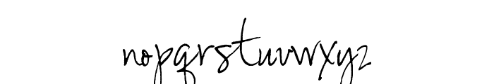 Susie's Hand Font LOWERCASE