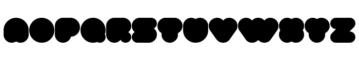 superbubbles Black Font LOWERCASE
