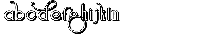 Suciellid Shadow Font LOWERCASE