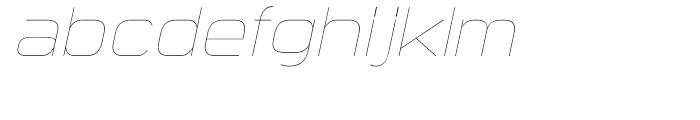 Sui Generis Ultra Light Italic Font LOWERCASE