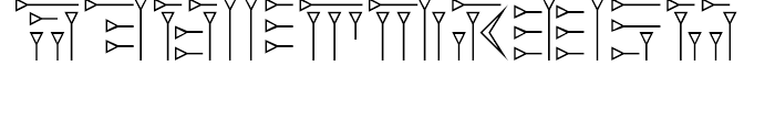 Sumeria Regular Font OTHER CHARS