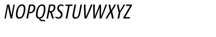 Sun Condensed Regular Italic Font UPPERCASE