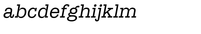 Suomi Slab Serif Book Italic Font LOWERCASE