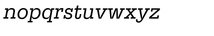 Suomi Slab Serif Book Italic Font LOWERCASE