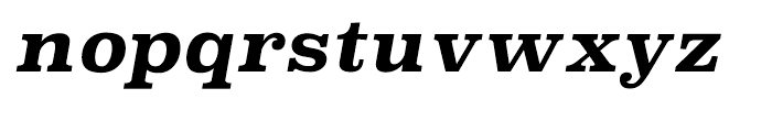 Superclarendon Bold Italic Font LOWERCASE
