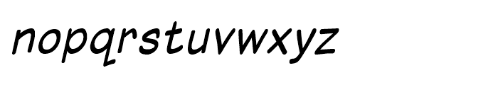 Superhero Oblique Font LOWERCASE