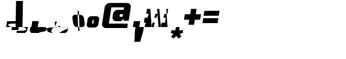 Supermolot Black Italic Font OTHER CHARS