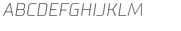 Supermolot Thin Italic Font UPPERCASE