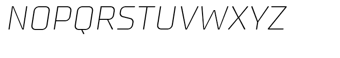 Supermolot Thin Italic Font UPPERCASE
