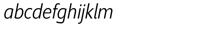 Supra Condensed Light Italic Font LOWERCASE