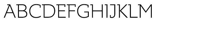 Supra Demiserif Extra Light Font UPPERCASE